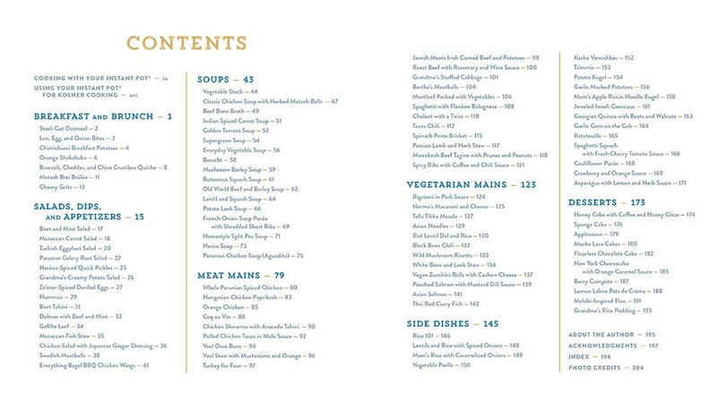 Aperçu du contenu 2_The Instant Pot® Kosher Cookbook