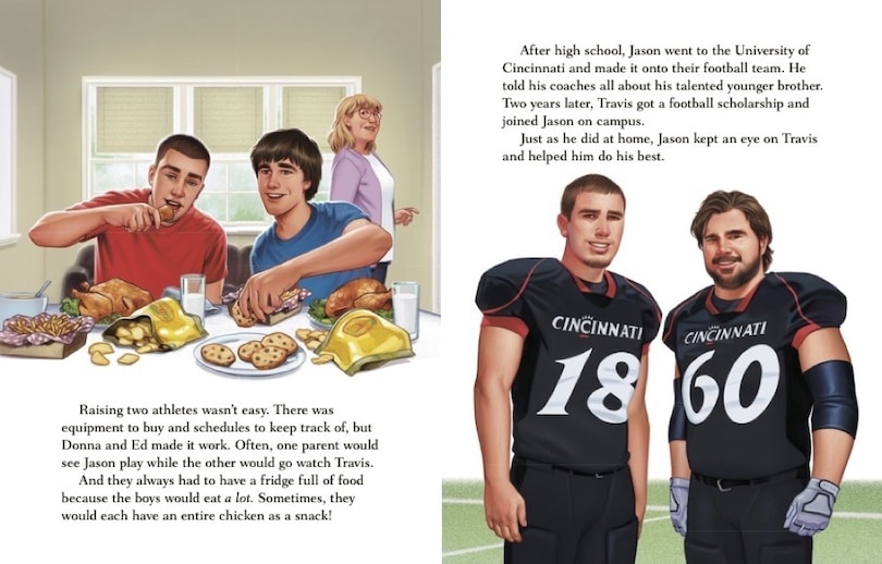 Aperçu du contenu_The Kelce Brothers: A Little Golden Book Biography