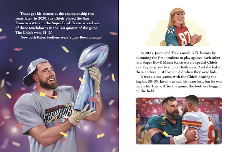 Aperçu du contenu 2_The Kelce Brothers: A Little Golden Book Biography