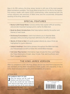 Back cover_The KJV Study Bible, Large Print (Indexed) [Two-Tone Brown Alpha & Omega]