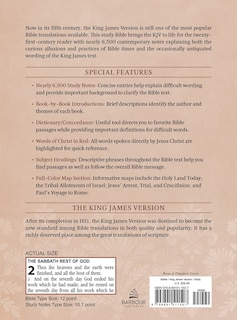 Back cover_The KJV Study Bible, Large Print (Indexed) [Rose & Chestnut Cross]