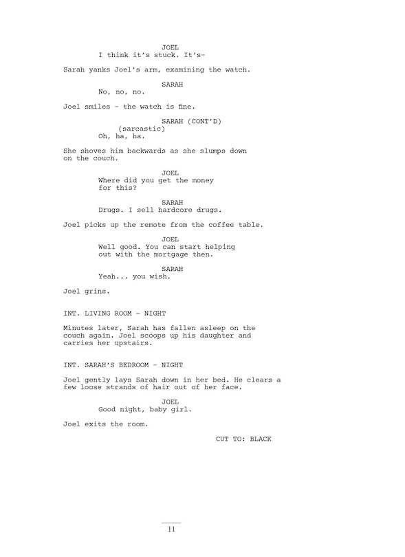 Aper&ccedil;u du contenu 4_The Last of Us: Part I and Part II Scripts