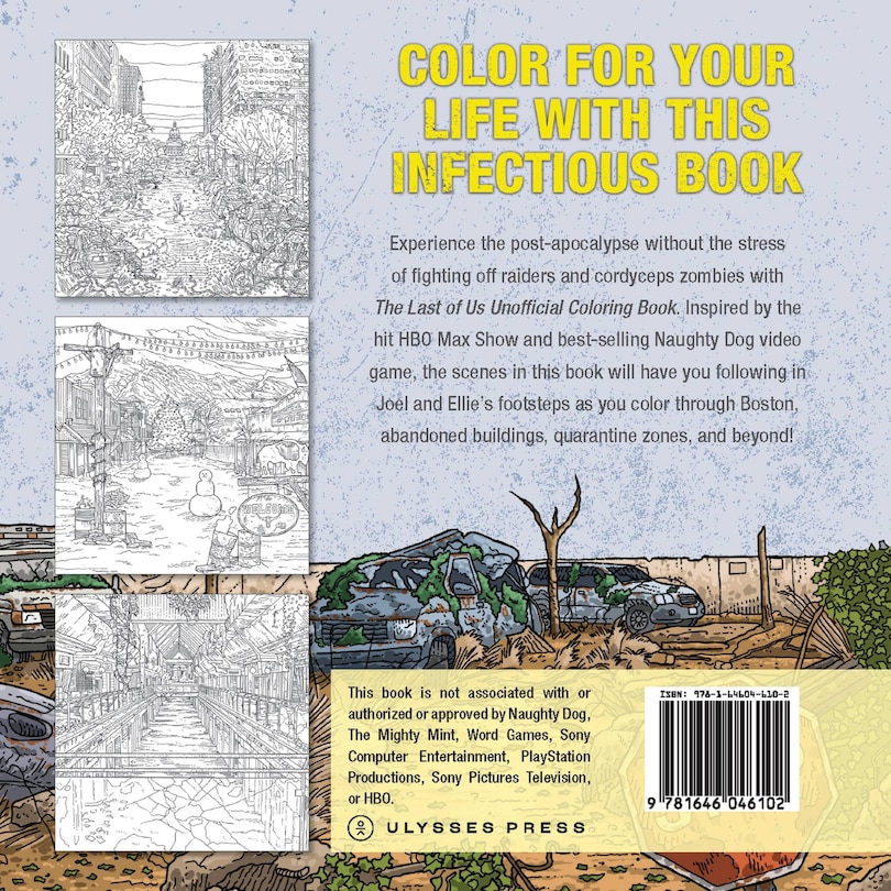 Couverture arri&egrave;re_The Last of Us Unofficial Coloring Book