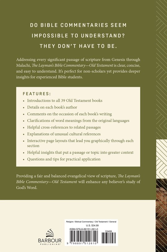 Couverture arrière_The Layman's Bible Commentary--Old Testament
