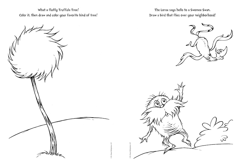 Sample content_The Lorax Deluxe Doodle Book