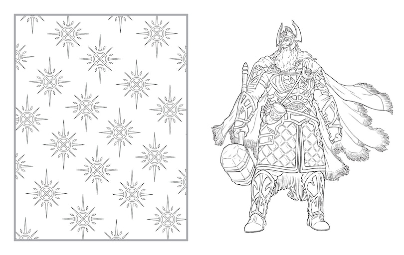 Sample content_The Lord of the Rings: The War of the Rohirrim Official Colouring Book