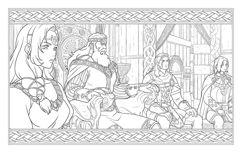 Sample content 2_The Lord of the Rings: The War of the Rohirrim Official Colouring Book
