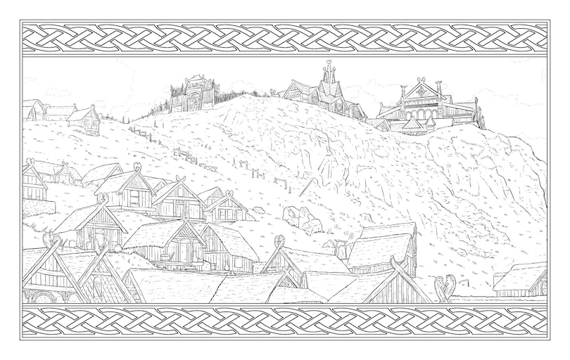 Sample content 4_The Lord of the Rings: The War of the Rohirrim Official Colouring Book