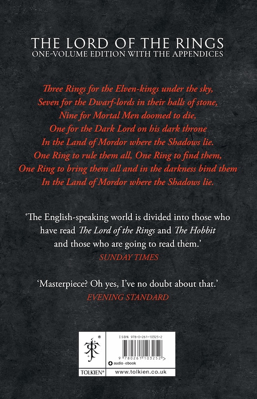 Couverture arri&egrave;re_The Lord of the Rings
