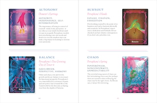 Sample content_The Lore Olympus Oracle Deck