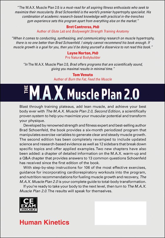 Back cover_The M.a.x. Muscle Plan 2.0