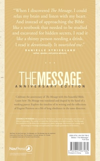 Back cover_The Message Anniversary Edition (Leather-Look, Life-Light Black)