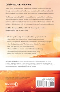 Back cover_The Message Deluxe Gift Bible, Large Print (Leather-Look, Dusty Pink Floral)