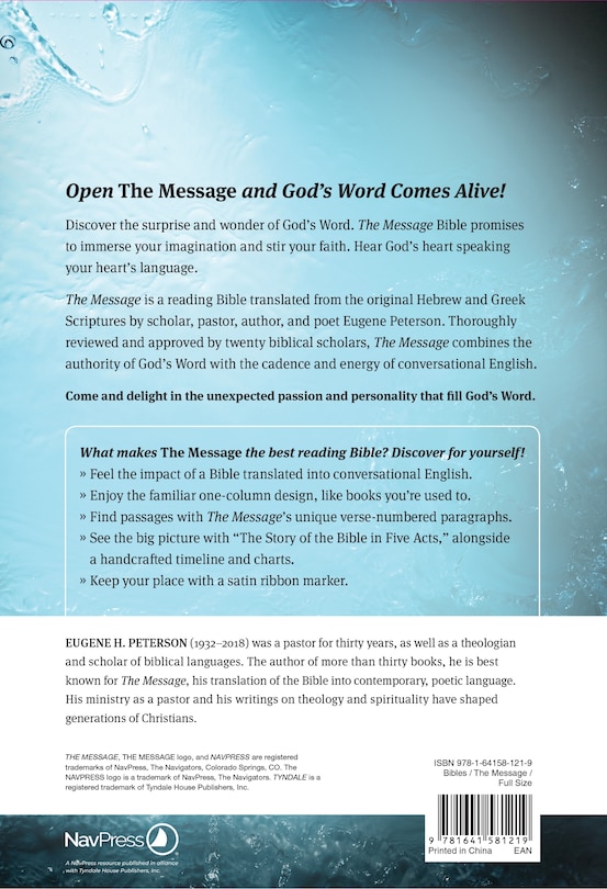 Couverture arrière_The Message Full Size (Leather-Look, Sky Blue)