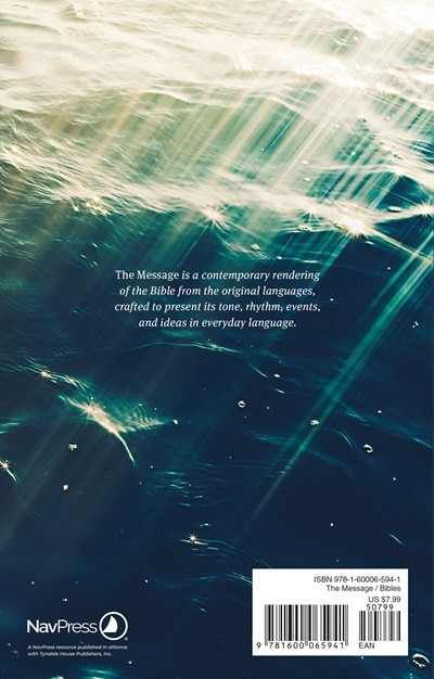 Couverture arrière_The Message Ministry Edition (softcover, Green)