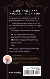 Back cover_The Message Prayerful Reading Bible (Softcover)