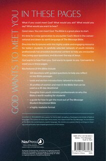 Back cover_The Message Student Devotional Bible (Leather-Look, Stone Gray)