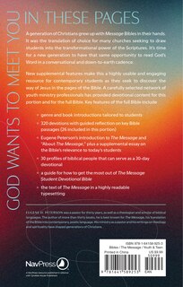 Couverture arrière_The Message Student Devotional Bible: Psalms (Softcover)