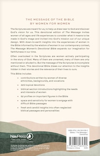 Back cover_The Message Women's Devotional Bible (Hardcover)