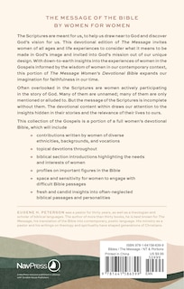 Couverture arrière_The Message Women’s Devotional Bible: The Gospels (Softcover)