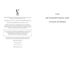 Sample content_The Metamorphosis and Other Stories