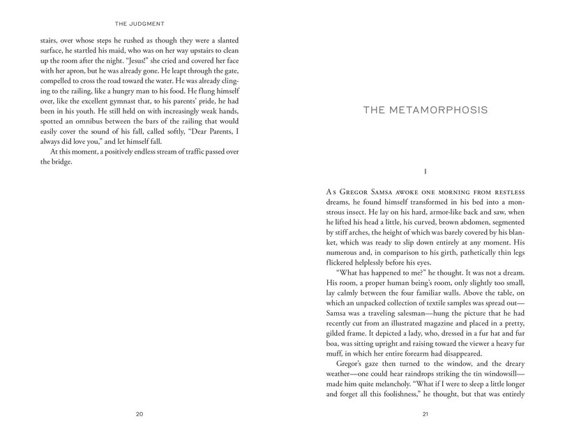 Aperçu du contenu_The Metamorphosis & Other Stories