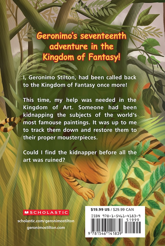 Back cover_The Midnight Heist (Geronimo Stilton and The Kingdom of Fantasy #17)