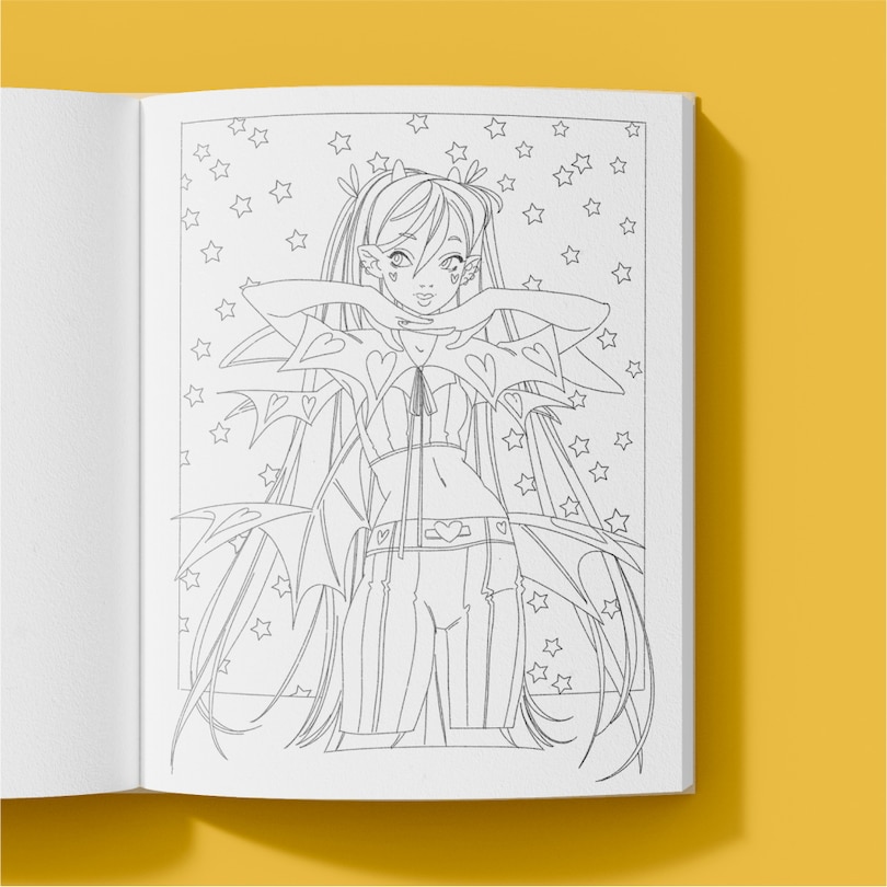Sample content 5_The Modern Manga Coloring Book
