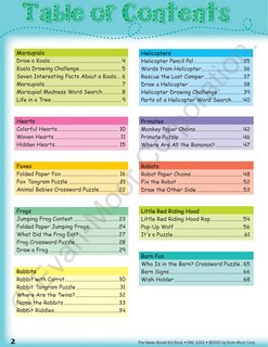 Aperçu du contenu_The Never-Bored Kid Book, Age 8 - 9 Workbook