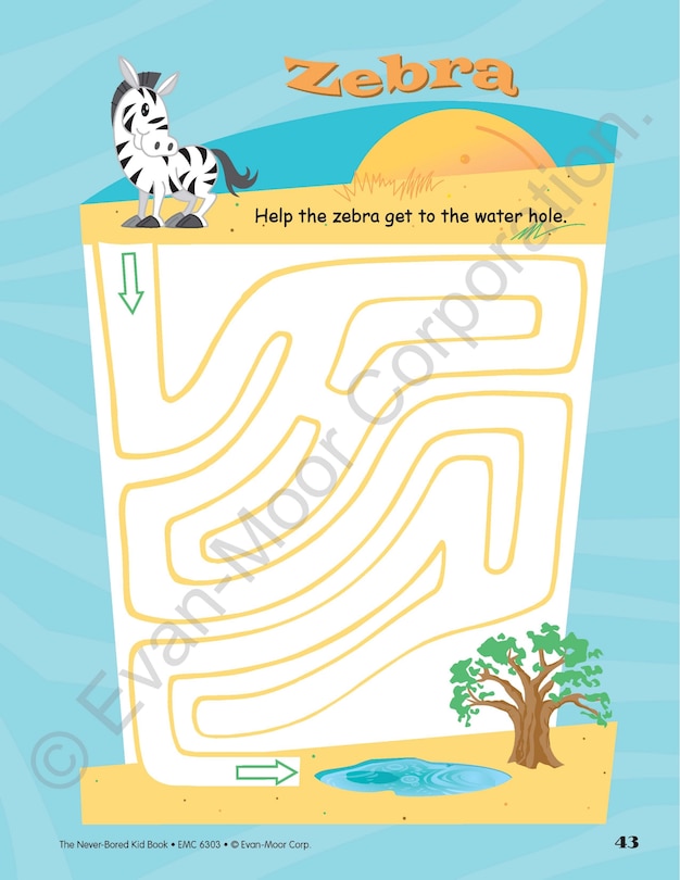 Aperçu du contenu 5_The Never-Bored Kid Book, Age 5 - 6 Workbook