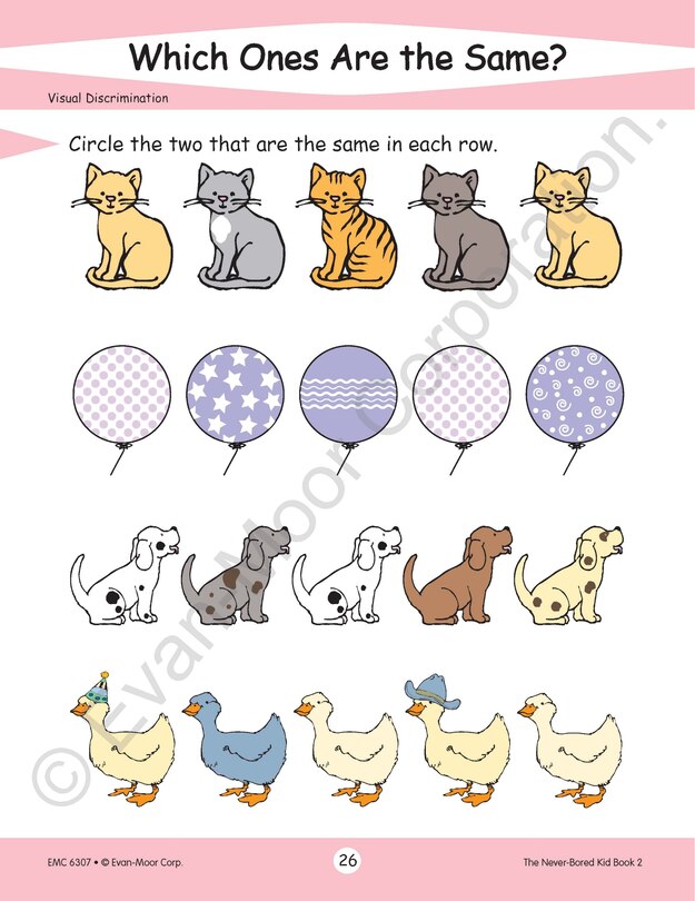 Sample content 4_The Never-Bored Kid Book 2, Age 4 - 5 Workbook