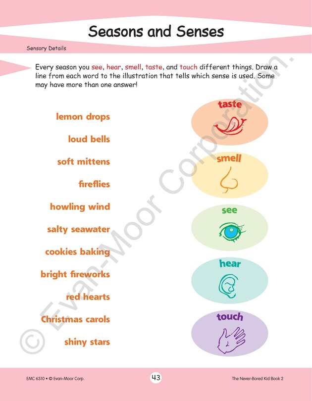 Aperçu du contenu 3_The Never-Bored Kid Book 2, Age 7 - 8 Workbook