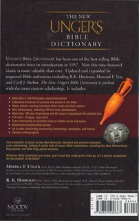 Back cover_The NEW UNGER'S BIBLE DICTIONARY