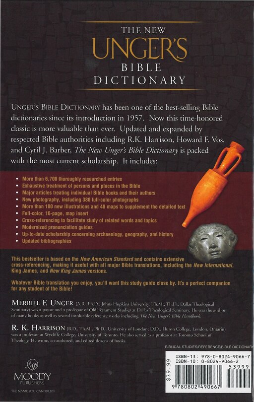 Back cover_The NEW UNGER'S BIBLE DICTIONARY