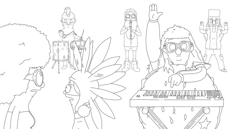 Sample content_The Official Bob's Burgers Coloring Book