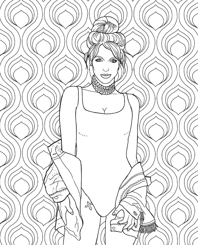 Sample content 5_The Official Britney Spears Coloring Book