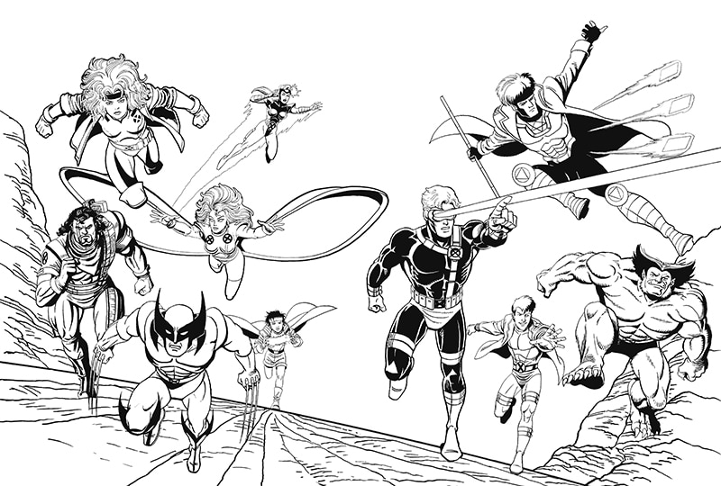 Sample content 3_The Official X-Men Coloring Book