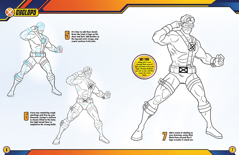 Sample content 2_The Official X-Men How to Draw