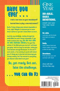 Back cover_The One Year Bible for Kids, Challenge Edition NLT