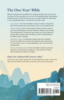 Couverture arri&egrave;re_The One Year Bible KJV (Softcover)