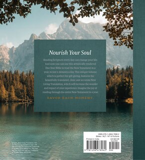 Couverture arrière_The One Year Bible New Testament: NLT (Softcover, Lakeside Haven)