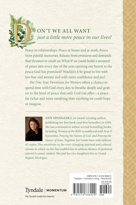 Back cover_The One Year Devotions for Women