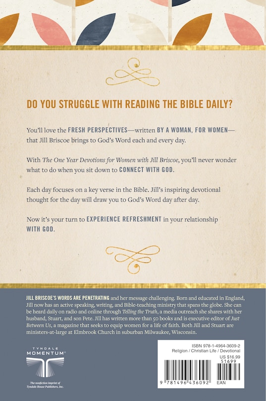 Couverture arrière_The One Year Devotions for Women with Jill Briscoe