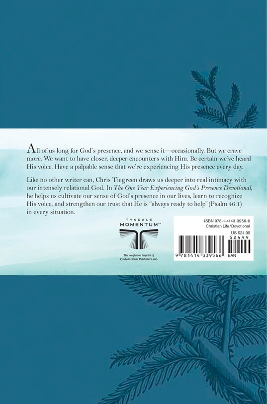 Couverture arrière_The One Year Experiencing God's Presence Devotional