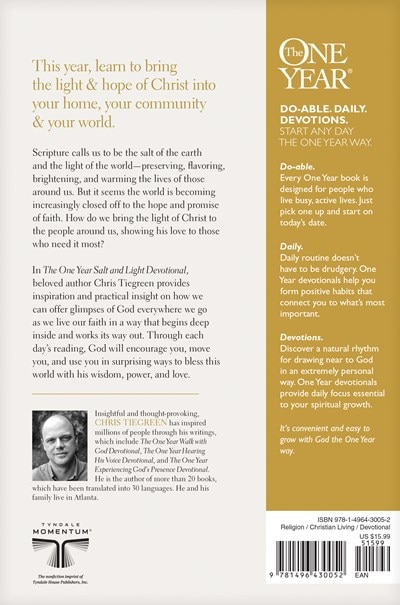 Back cover_The One Year Salt and Light Devotional