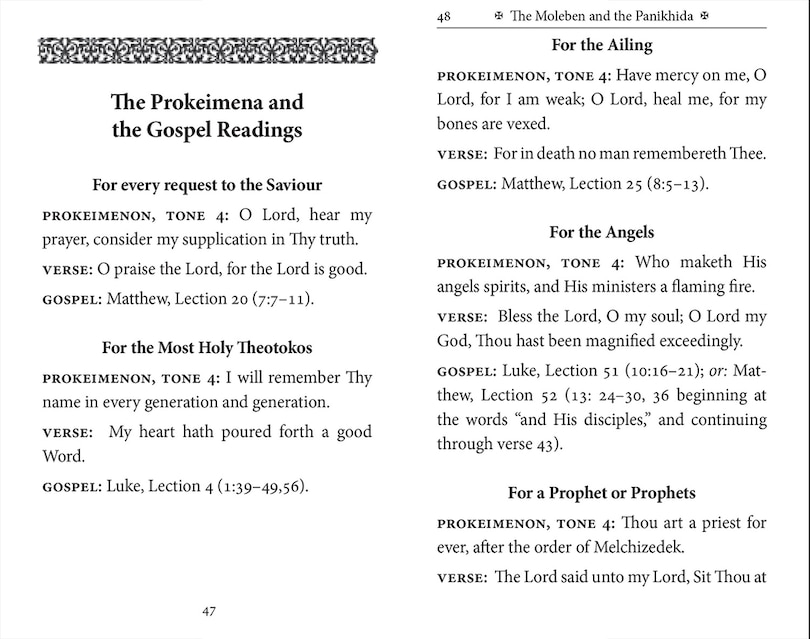 Sample content 5_The Order of the Moleben and the Panikhida