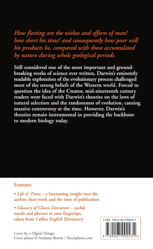 Back cover_The Origin of Species (Collins Classics)