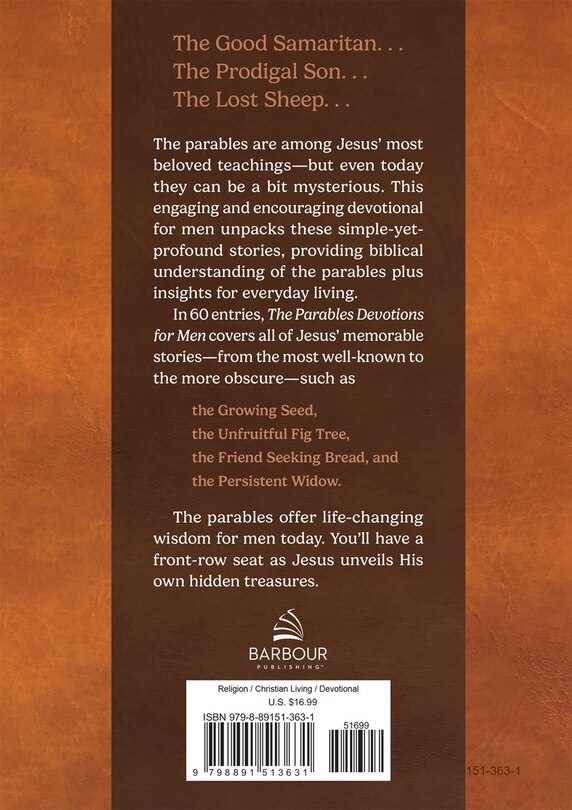 Back cover_The Parables Devotions for Men
