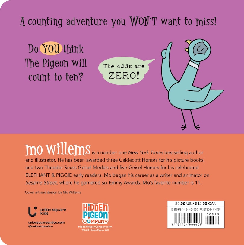 Back cover_The Pigeon WON’T Count to 10!