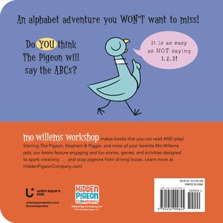 Couverture arrière_The Pigeon WON'T Say the ABCs!